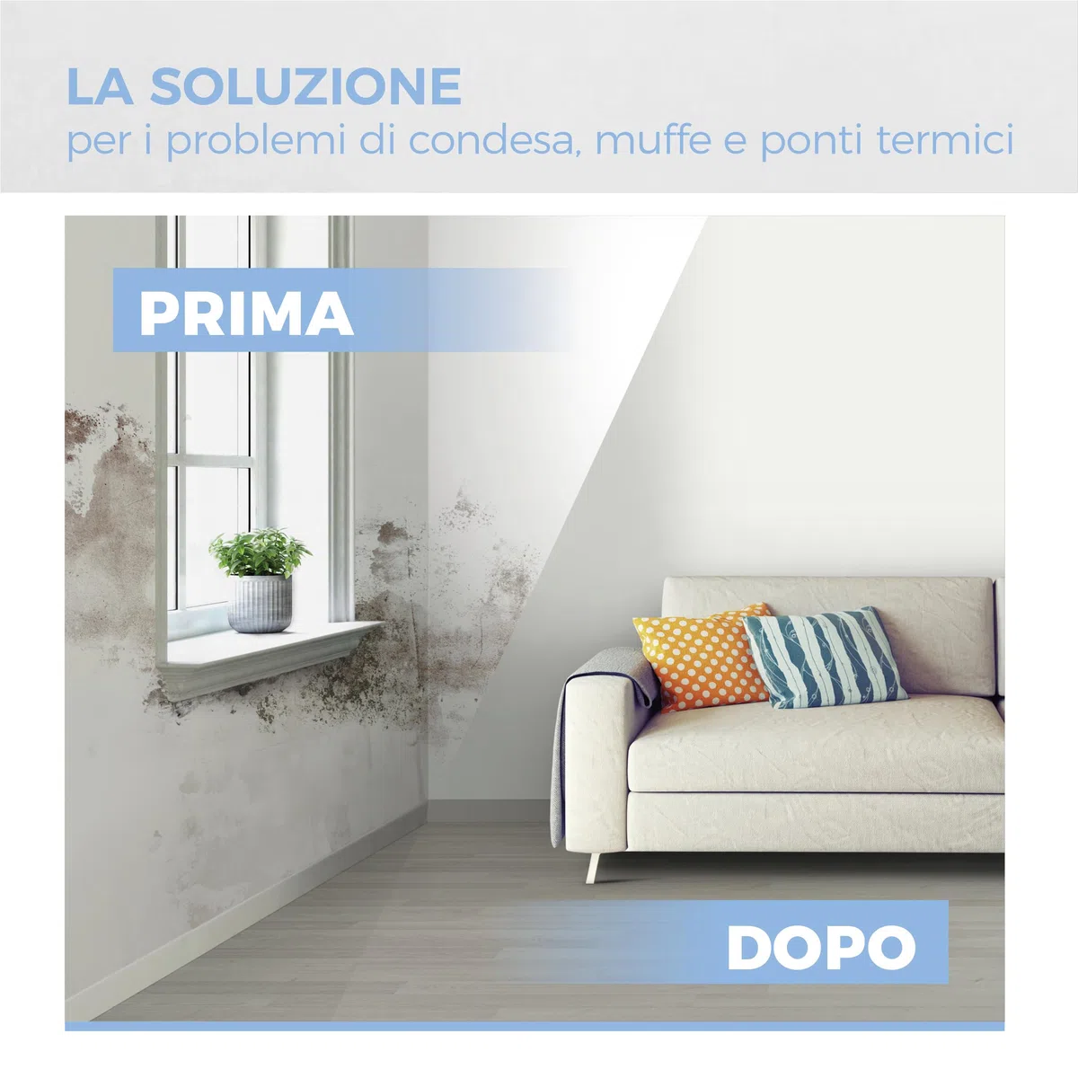Aguaplast Anticondensa Stucco Termoisolante 3 kg – Protettivo Anti-Condensa e Anti-Muffa, Riduce Ponti Termici e Riverbero Acustico, Facile Applicazione a Spatola