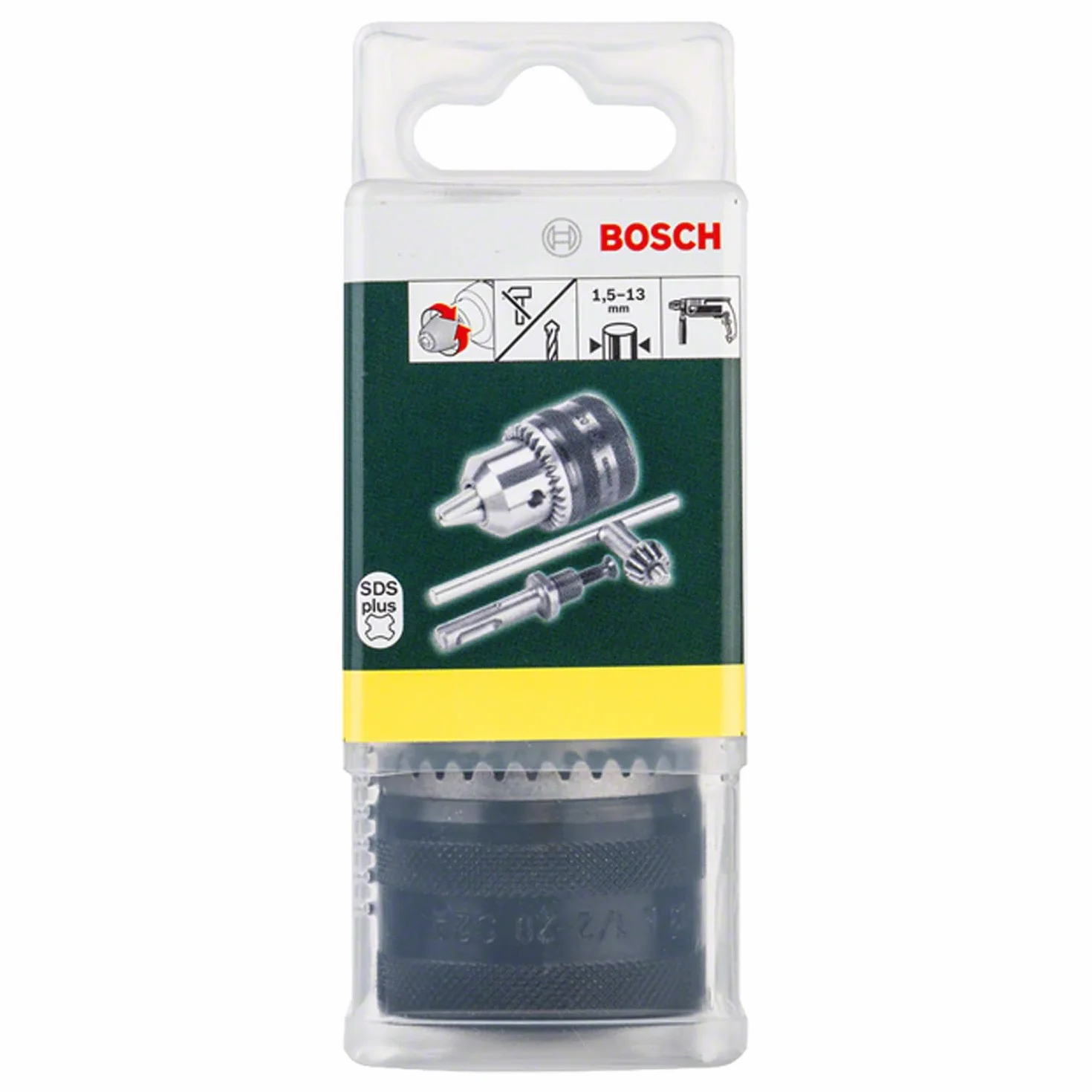 Bosch raccordo SDS plus, con mandrino, 1, 5-13 mm, accessorio per martello perforatore