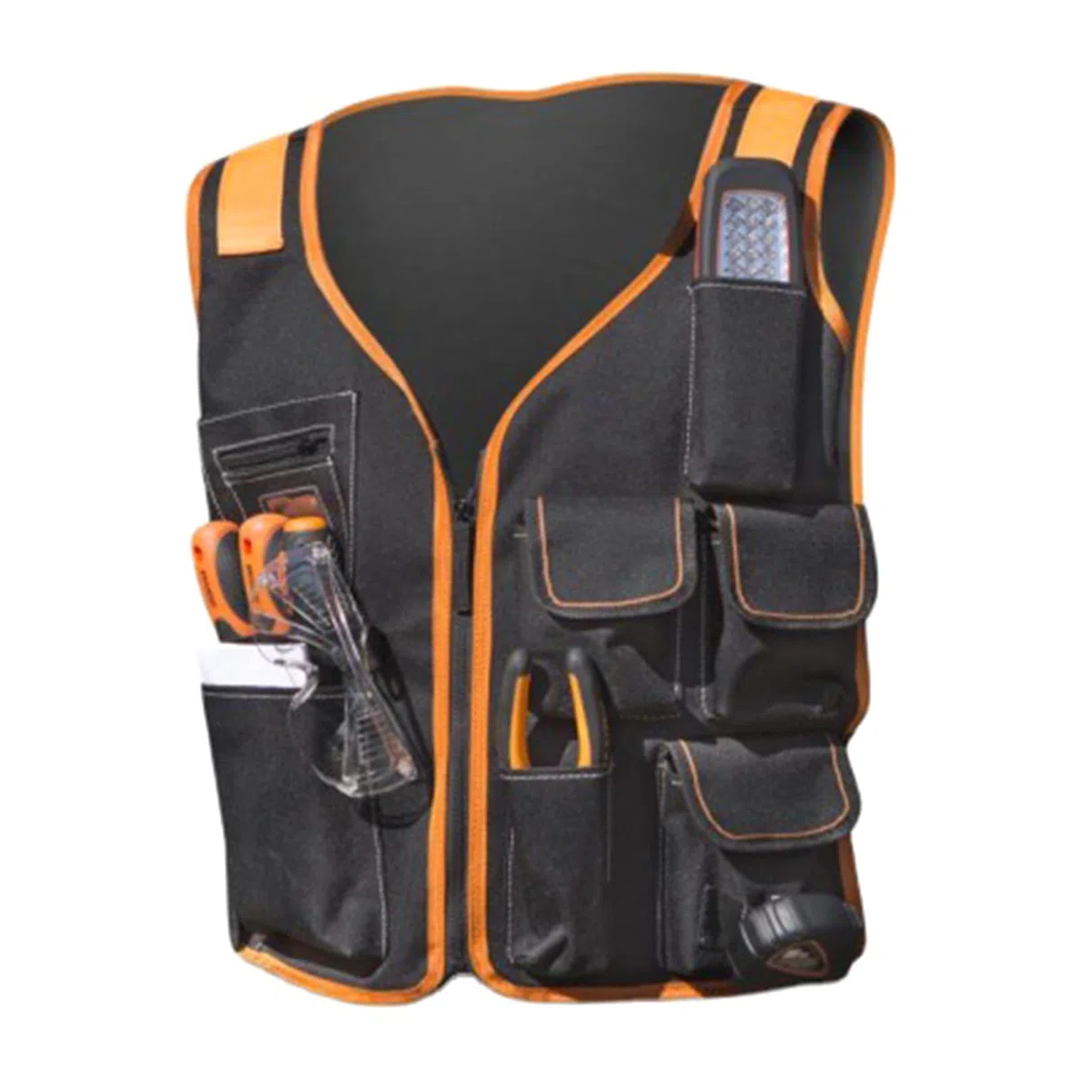 Gilet da lavoro con tasca porta-utensili, manutenzione di sicurezza multipla, marsupio regolabile, elettricista
