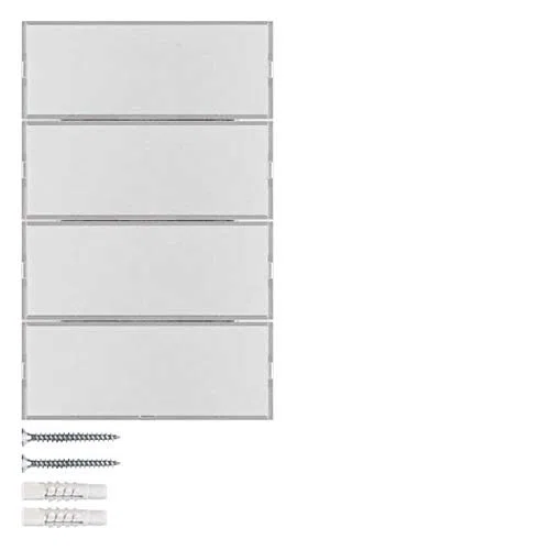 Teclado KNX 4 fases, series berker K.x de hager, aluminio