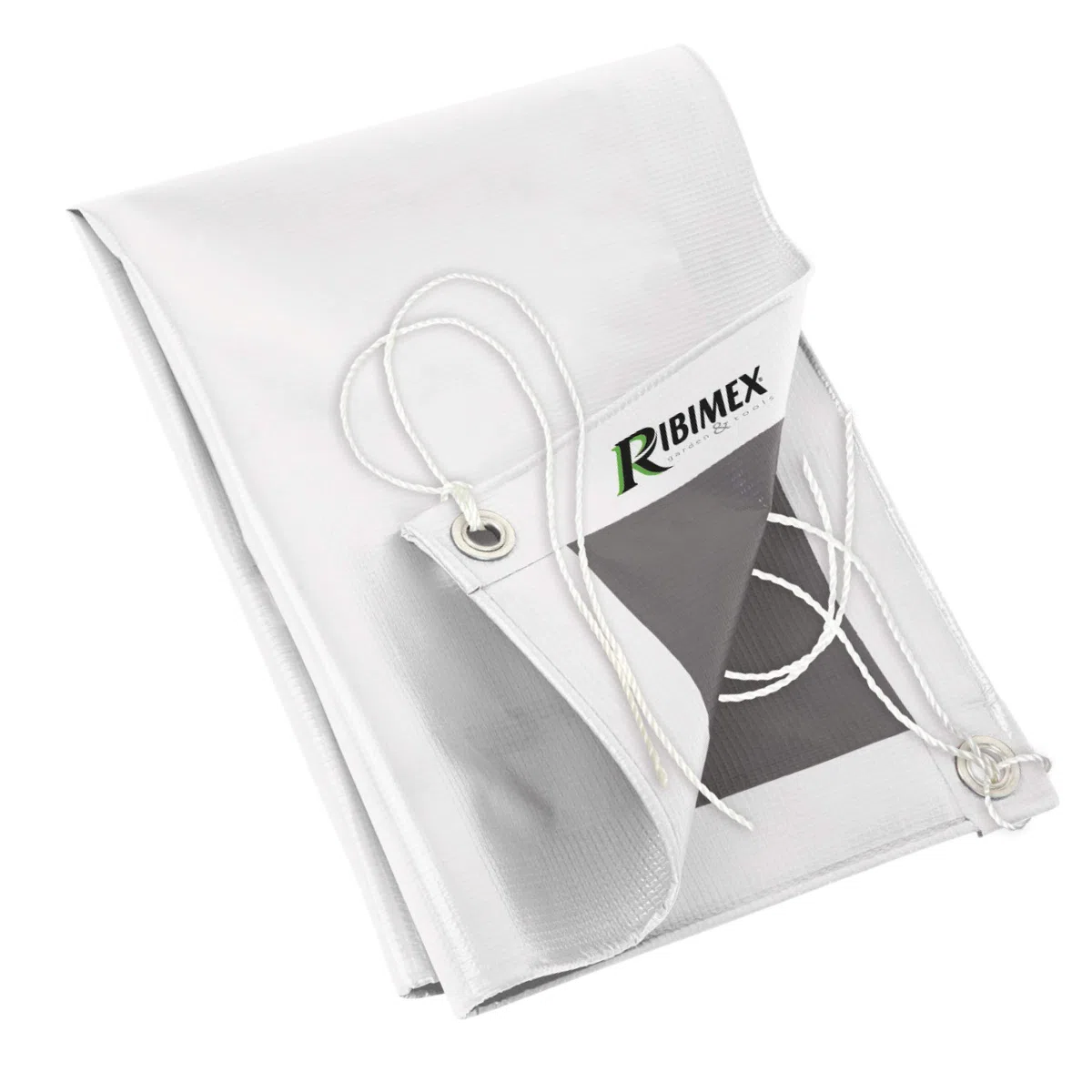 Ribimex Telone Impermeabile in PVC 300 g/m², 2x3 m, Resistente agli Agenti Atmosferici, Occhielli in Alluminio Diametro 23 mm e Cordone, Ideale per Protezione Esterna di Lunga Durata - PRB30002X03