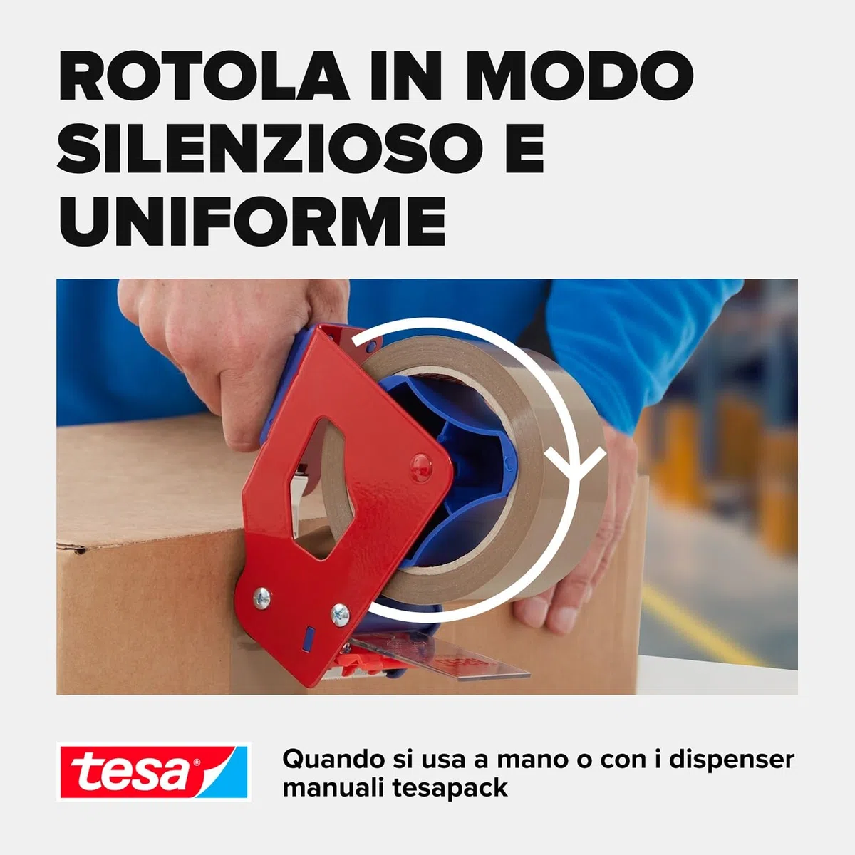 Tesa tesapack Ultra Forte - Nastro Adesivo d'Imballaggio in PVC Solido e Sicuro - Marrone - 6x 66 m x 50 mm