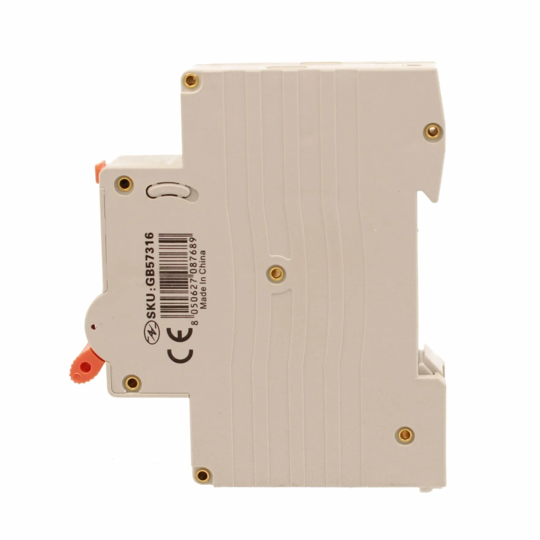 Interruttore Magnetotermico Differenziale 16A C16, Tipo AC Curva C, 1P+N 6kA 30mA 220V, RCBO Slim, Occupa Solo 1 Modulo DIN