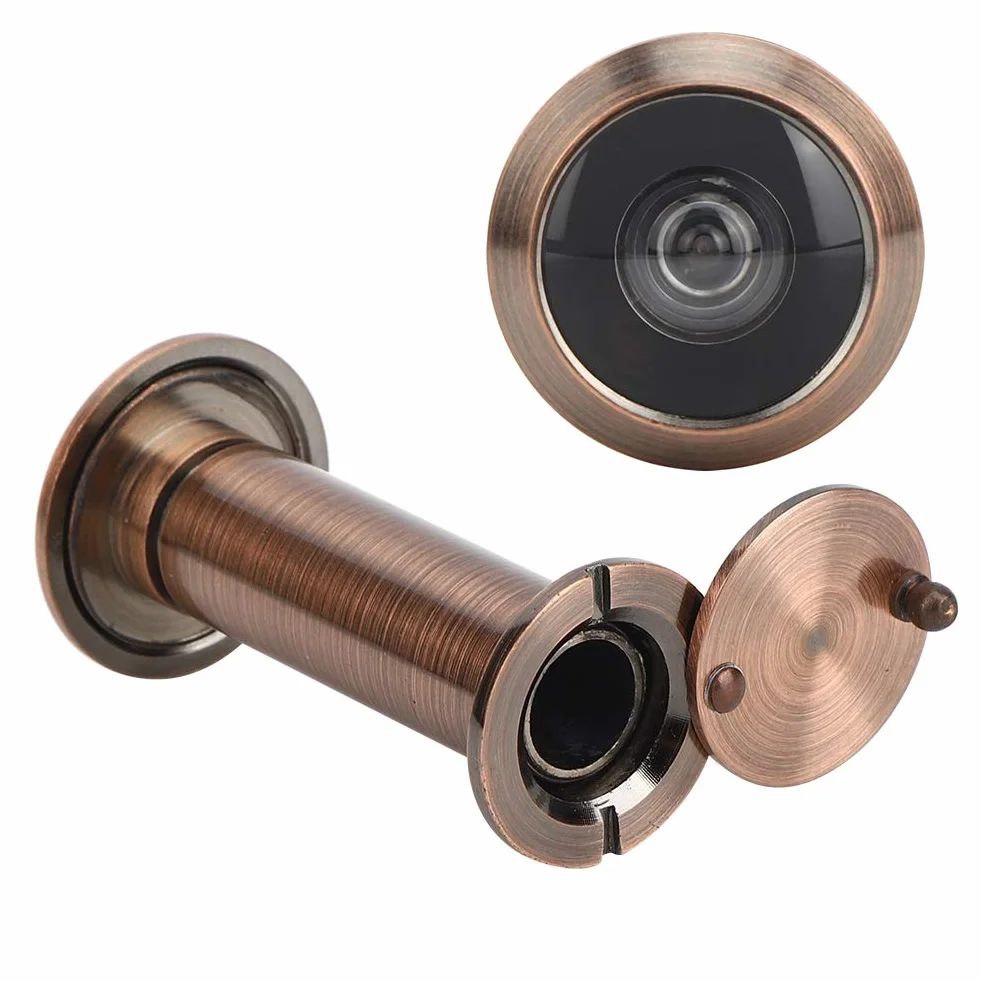 Ymiko Spioncino per spioncino con Copertura della Rotante Resistente per Spessore Porta 55-90 mm, Angolo antifurto 220 Gradi, Sicurezza per casa, Ufficio, Hotel(1)