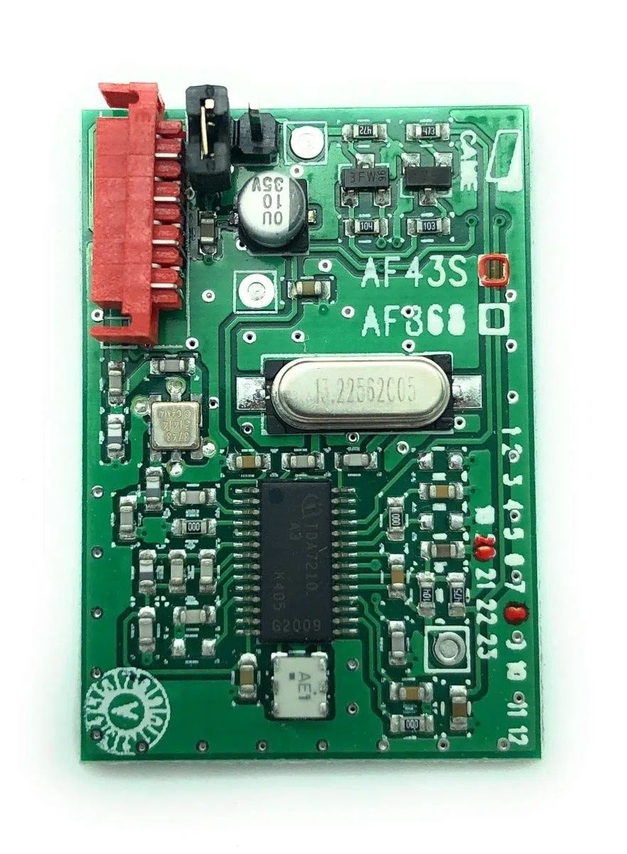 Scheda radiofrequenza a 433,92Mhz ad innesto AF43S