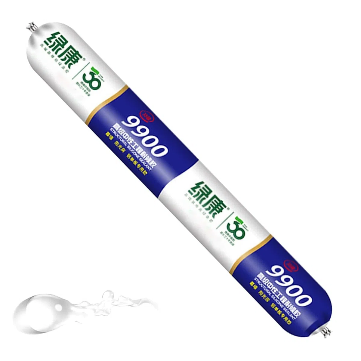 9900 Sealant Waterproof, Sigillante Siliconico Waterproof per Crepe su Tetti e Pareti, Resistente al Calore, allo Strappo e all’Allungamento, per Interni ed Esterni (Transparent,1PCS)