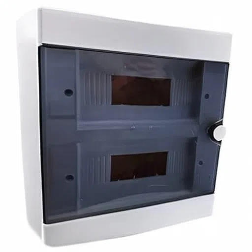 Quadro elettrico centralino 24 moduli DIN box incasso oppure superficie scatola IP40 interruttori (Incasso)