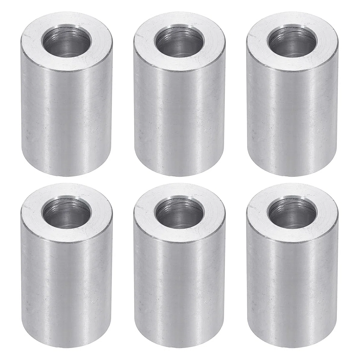 PATIKIL Spacer in Alluminio M8, 6 Pezzi Spacer in Metallo Alluminio 8.2mm ID x 16mm OD x 25mm L Spacer in Alluminio Vite Standoff Rotondo per Viti da 5/16 o M8