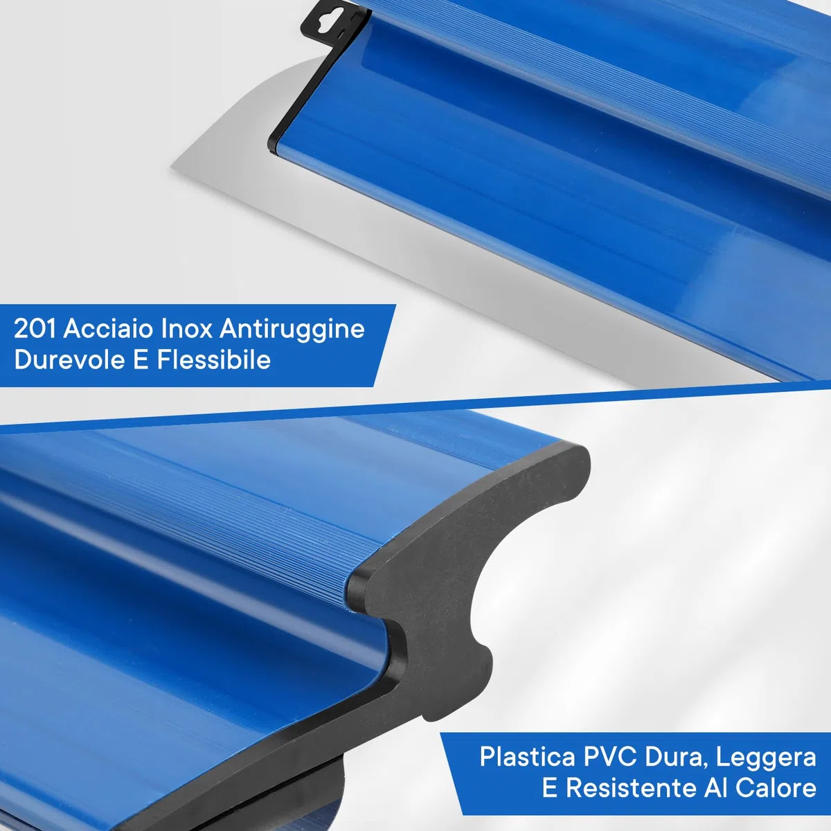 Spatola per superfici professionale, Spatole per stucco con 0,55mm Lame in acciaio inossidabile, 60cm Spatola per Stucco con manico a Z, per Cantieri di costruzione, Ristruttura domestica