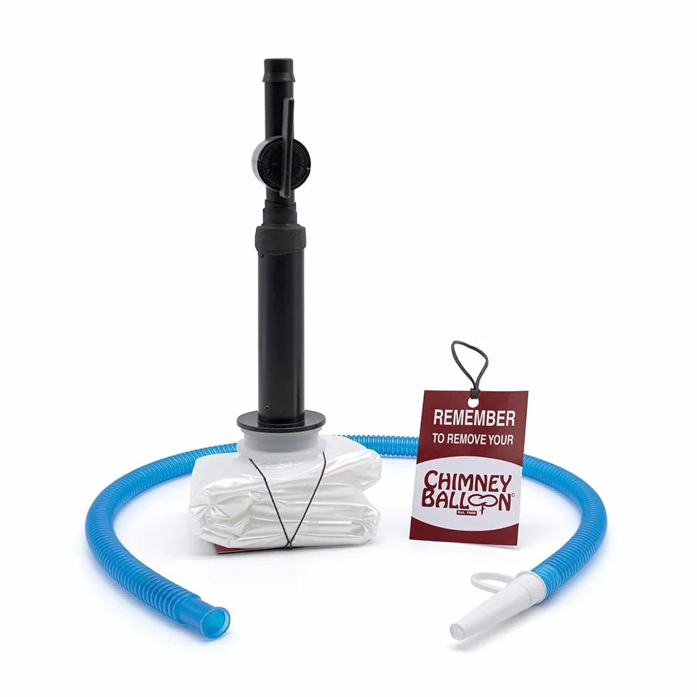 THE CHIMNEY BALLOON CBLR1536 Paraspifferi per Camino, Trasparente, 38cm x 92cm