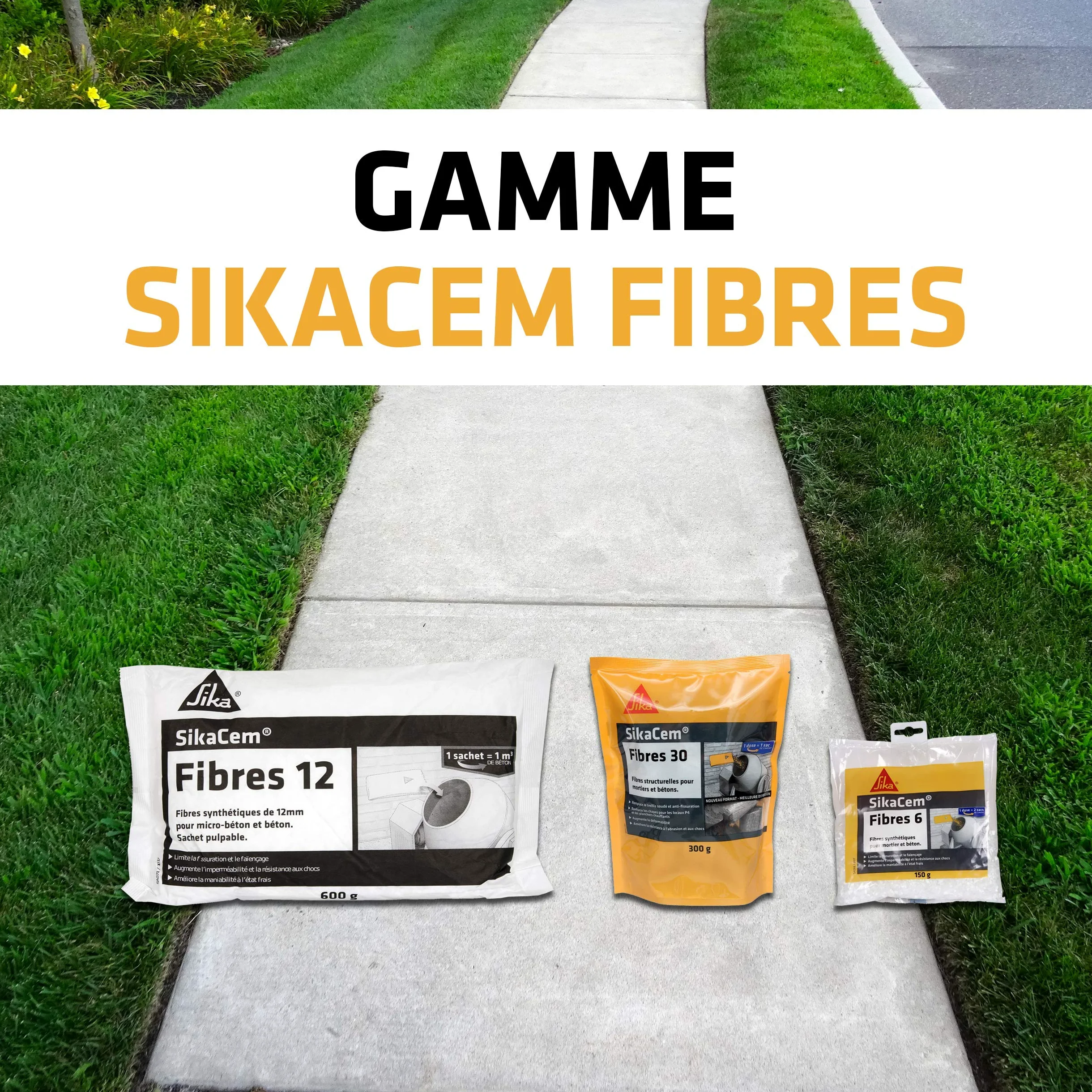 SIKA - Fibre sintetiche da 12 mm per microcalcestruzzo e calcestruzzo - SikaCem Fibre 12 Bianco - Limite la fessurazione - Aumenta l'impermeabilità e la resistenza agli urti - Pronto all'uso - 600 g