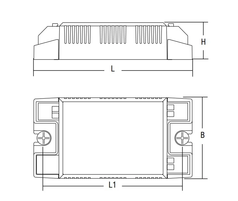 Reattore elettronico multilampada TCI 4-28W 220-240V bianco - 137946HTC