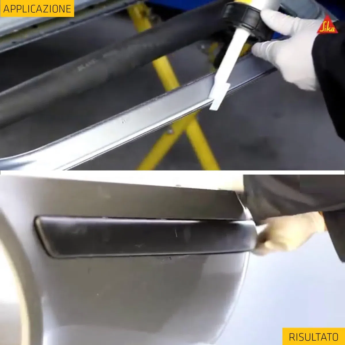 SIKA - Adesivo elastico per veicoli - Sikaflex 552 AT, Nero - Qualità elevata per assemblaggio metalli e plastiche - Tenuta sicura e verniciabile su strada - 300ml
