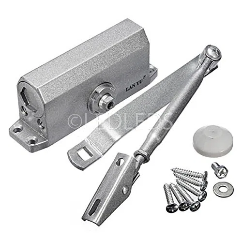 CHIUDIPORTA A BRACCIO 80-100KG CHIUDI PORTA RALLENTATORE PORTONE REGOLABILE ANTA