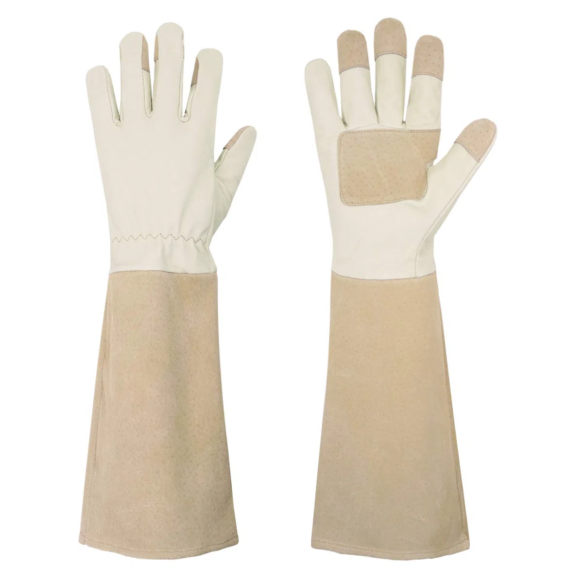 HANDLANDY lunghi guanti da giardinaggio per uomini e donne, Pigskin Leather rose potare guanti traspiranti e resistenti, con spina a prova di sfida