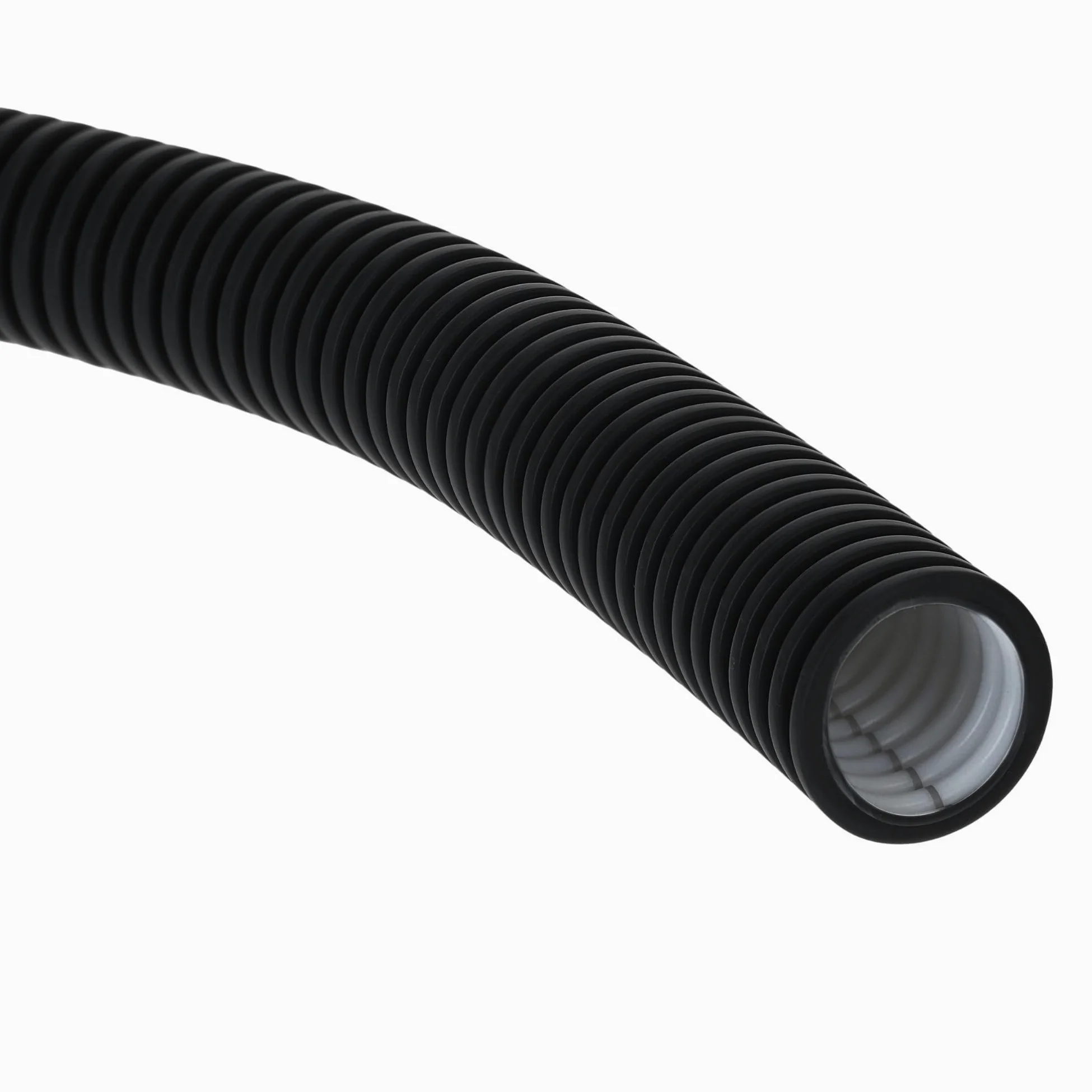 Kalitec - Tubo ondulato elettrico, 10 m, 320 N, NW 20, AD 20,0 mm, ID 14,1 mm, nero, ignifugo, resistente agli urti, resistente alla pressione, per interni, esterni, posa e calcestruzzo, protezione