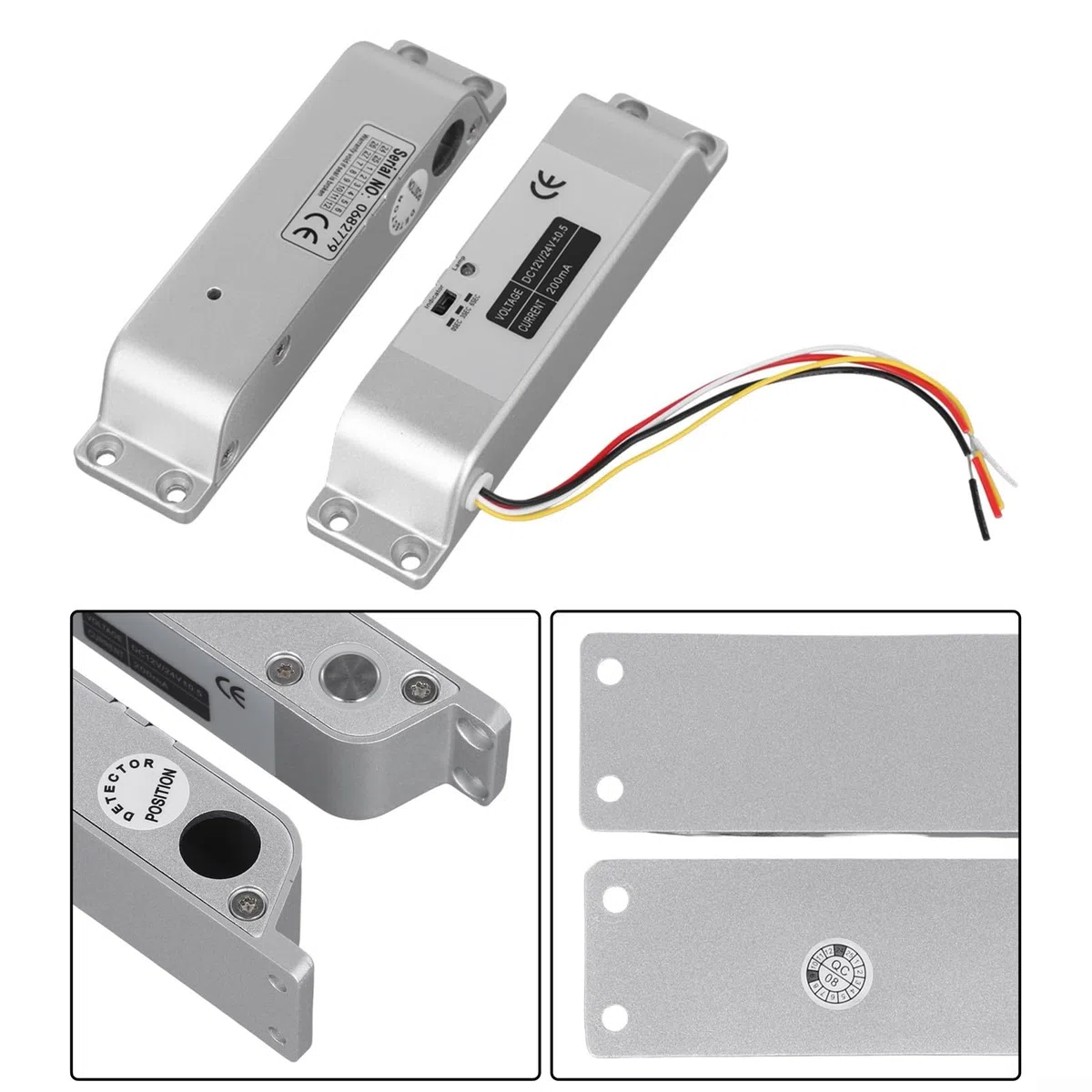 DC 12V 24V fail-safe serratura elettrica bullone per controllo accessi uso su porte in legno e porte in metallo nessuna interferenza esterna
