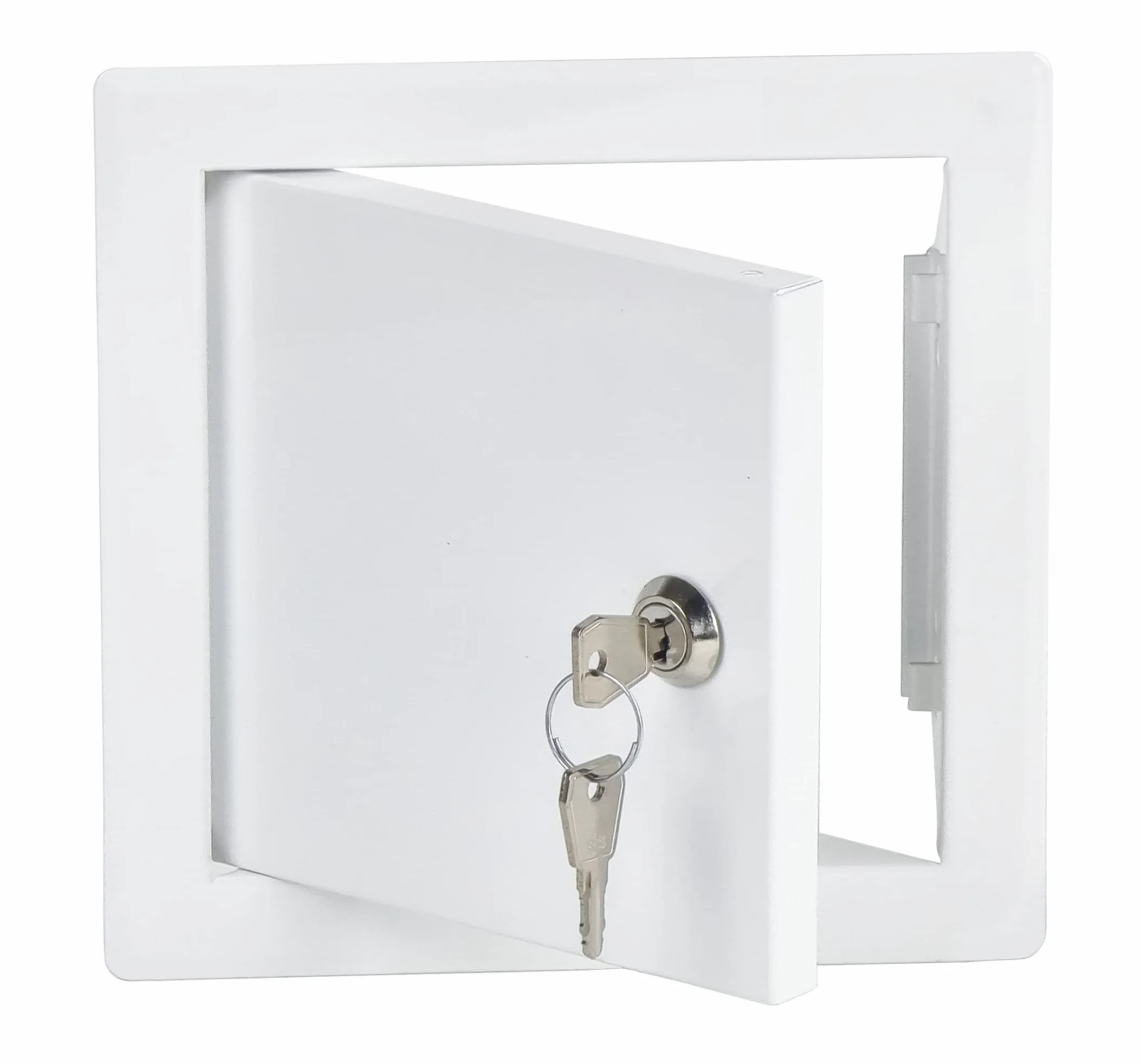 15 x 15 cm, sportello di ispezione bianco con serratura – 150 x 150 mm