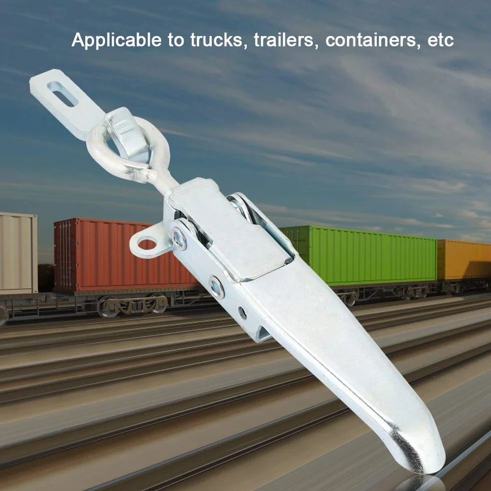 Hasp Pesante del Rimorchio, Chiusura Laterale del Rimorchio, Chiusura a Chiave per Autocarro, Chiusura a Scatto in Metallo con Fibbia in Ferro Zincato per Camion, Rimorchio, Container