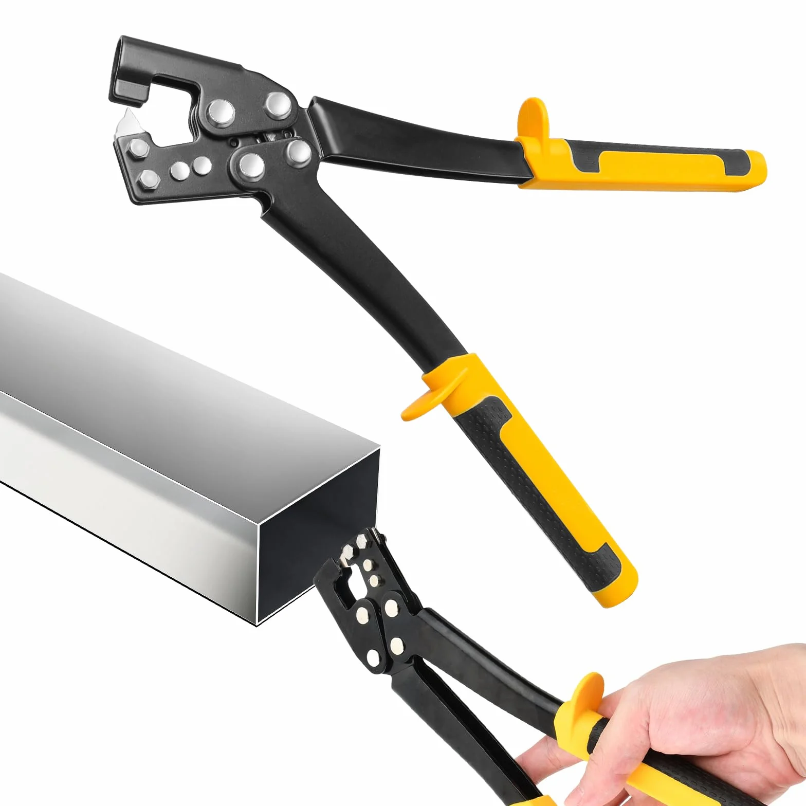 Pinza per Prigionieri in Acciaio Leggero per Chiglia di Cartongesso Pinza per cartongesso Pinza per Composito con Profilo ad alta Durezza 30 cm 0,4-0,8 per Progetti di Decorazione, Soffitto