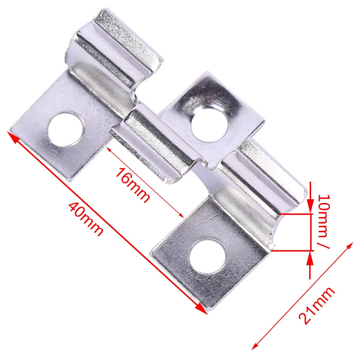 100 Pz In Acciaio Inox Composite Decking Clips Decking Nascosto Spacer Fastener Board Clip w / 100x Auto-Tapping Viti Set 10mm