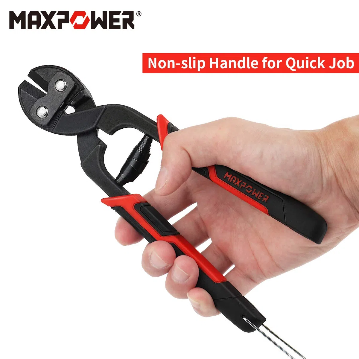 MAXPOWER Tagliabulloni 200mm Tronchesi Mini tagliabulloni da 8 pollici Pinze Vite/Lucchetto/Acciaio inossidabile/Filo/Catena per recinti da giardino
