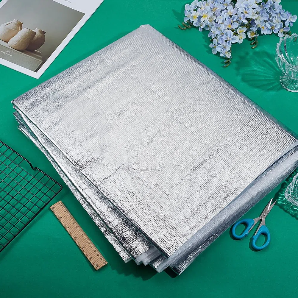 BENECREAT Imbottitura Resistente Al Calore Da 3 m, Fodera Termica In Tessuto Riflettente Larghezza 90cm per presine, Sottobicchieri, Copri-ciotole e Borsa Termica da Asporto