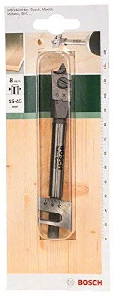 Bosch 2609255277 - Punta piatta regolabile per trapano, diametro: 14-45 mm