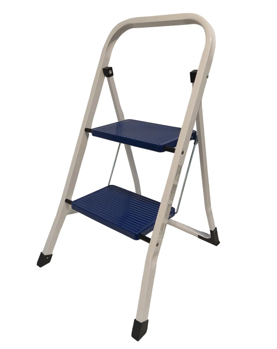 NG NICCOLAI SGABELLO-SCALA USO DOMESTICO 2 O 3 GRADINI BLU IN ACCIAIO PORTATA MAX 150 KG (2 GRADINI)