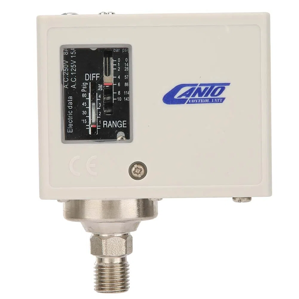 Auto Pressostato elettronico G1/4"Pressostato aria-acqua Regolatore di pressione del compressore, Pressostato compressore elettrico Valvola di control