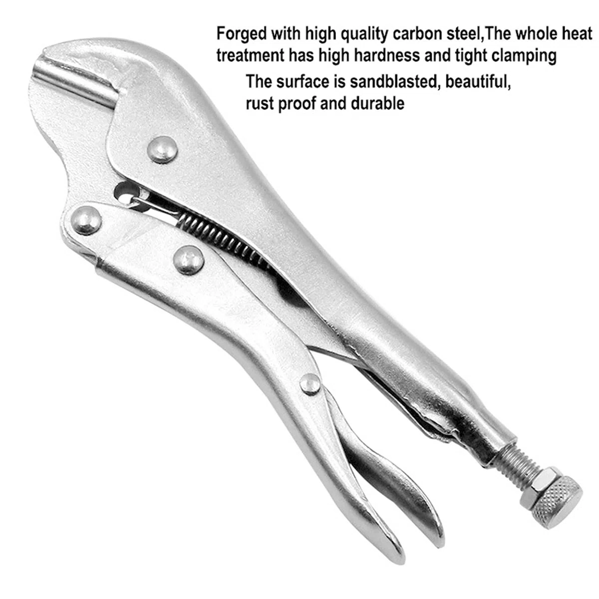 Pinza per Sigillatura Tubi di Rame, 7mm Pinza a Scatto con Leva e Molla di Tensione per Aria Condizionata e Refrigeratori
