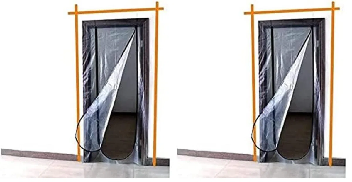 Meister 4170300, Porta/pellicola anti polvere con cerniera, 220 x 112 cm (Confezione da 2)