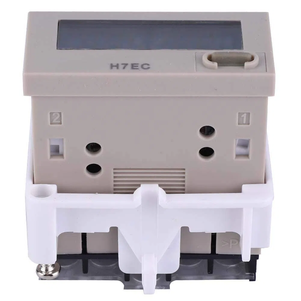 Contatore digitale, H7EC-N senza tensione di ingresso Contatore elettrico digitale con display LCD da 8 gigit, contatore di ingresso privo di tensione Contatore di batterie incorporato a 8 cifre