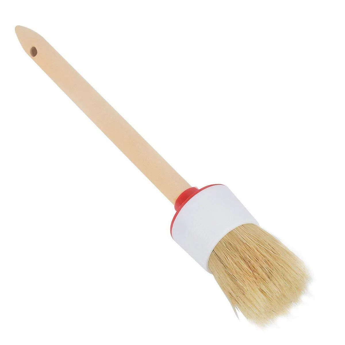 Gesso Cera Pennello Vernice Pennellessa Rotondi con Setole Naturali per Pittura Ceretta Mobili Smaltatura di Ceramica Home Decor Progetti Shabby Chic 6 Pezzi