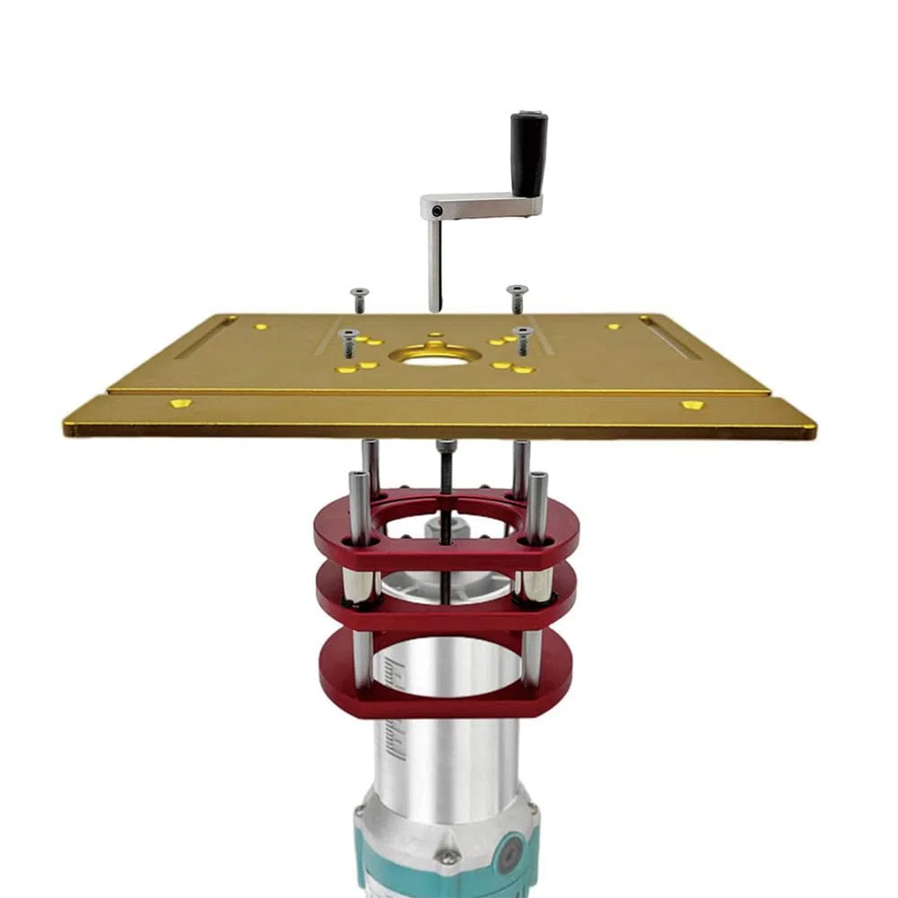 Sollevatore Fresatrice, Base di Sollevamento Per Fresatrice in Acciaio Inossidabile in Lega di Alluminio, Base del Sistema di Sollevamento Per Tavolo Per Fresatrice con Morsetto a 4 Griffe