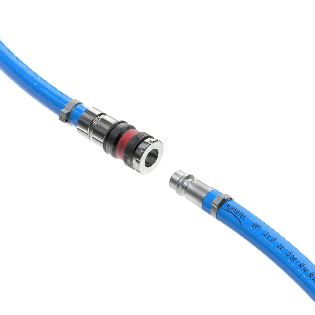 Tubo per aria compressa AUPROTEC + Raccordo di Würth selezione: (3m metri, Ø interno 13mm)
