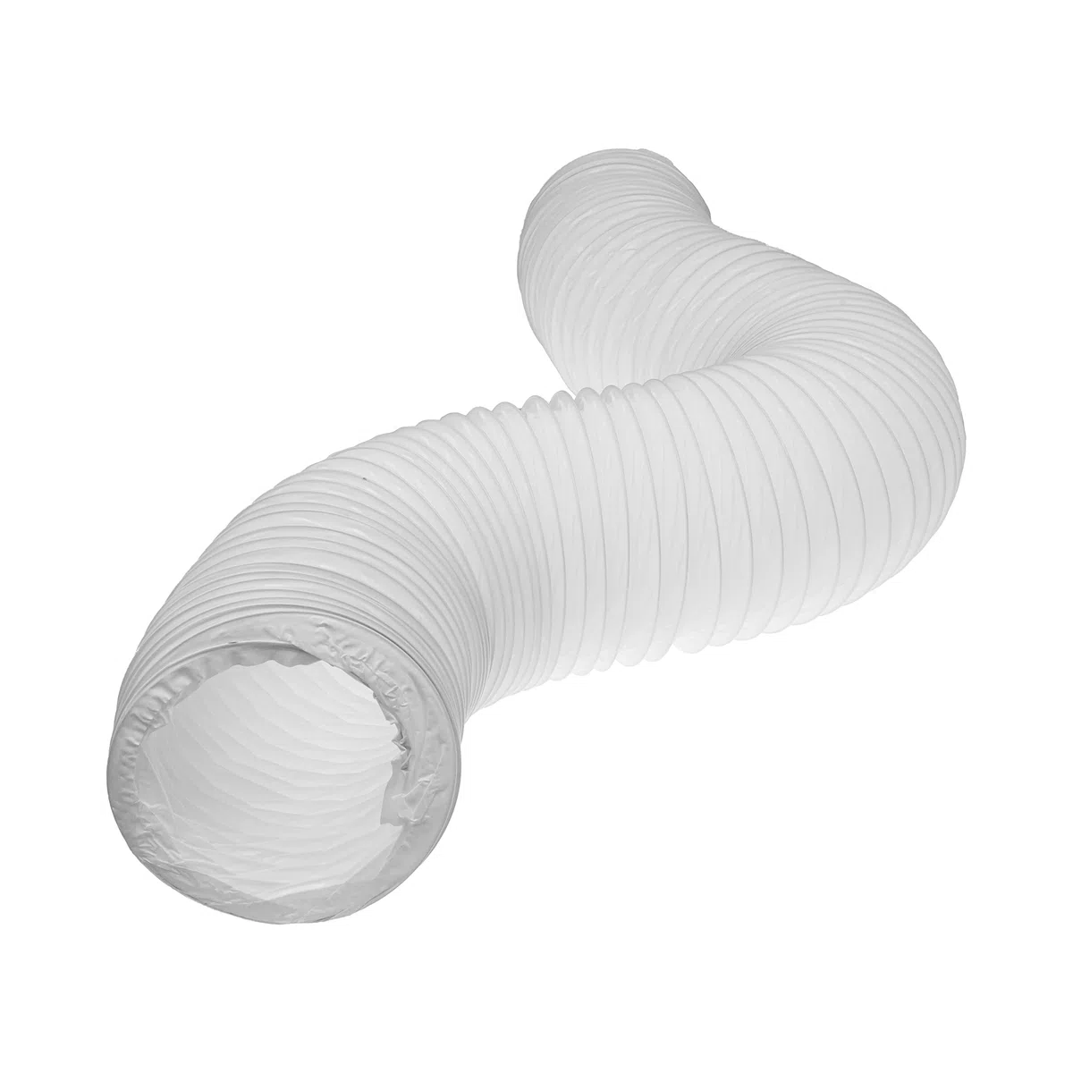 Vent Systems Tubo flessibile in PVC, diametro 125 mm, lunghezza 3 m, tubo di sfiato bianco lungo con struttura rinforzata in acciaio, per aria di scarico HVAC, asciugatrice, bagno, cucina, sistemi di