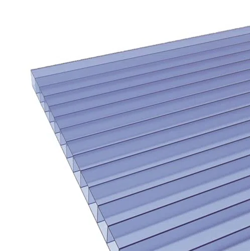 Lastra policarbonato alveolare Sp.6 mm trasparente (1050x1450 mm) confezione 5 pezzi