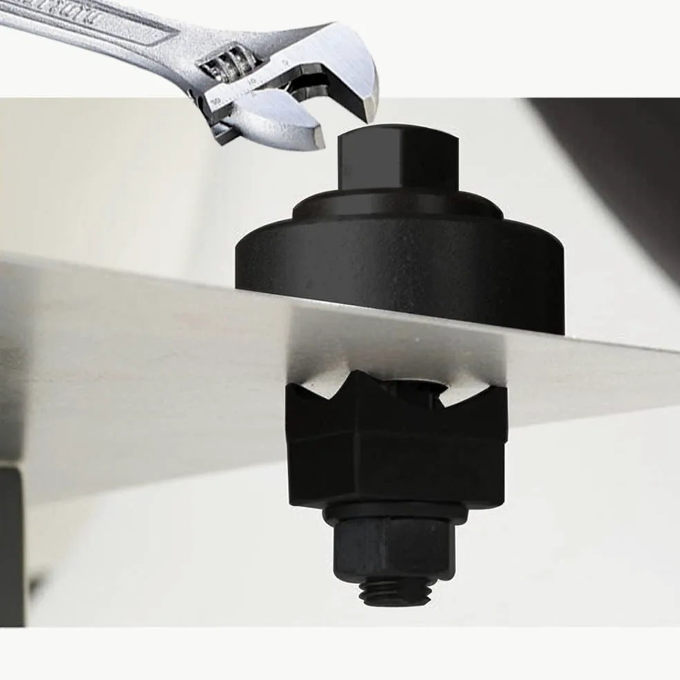 SagaSave Perforatrice esagonale in metallo per lavello, piastra in acciaio, acciaio inox, metallo 25 mm