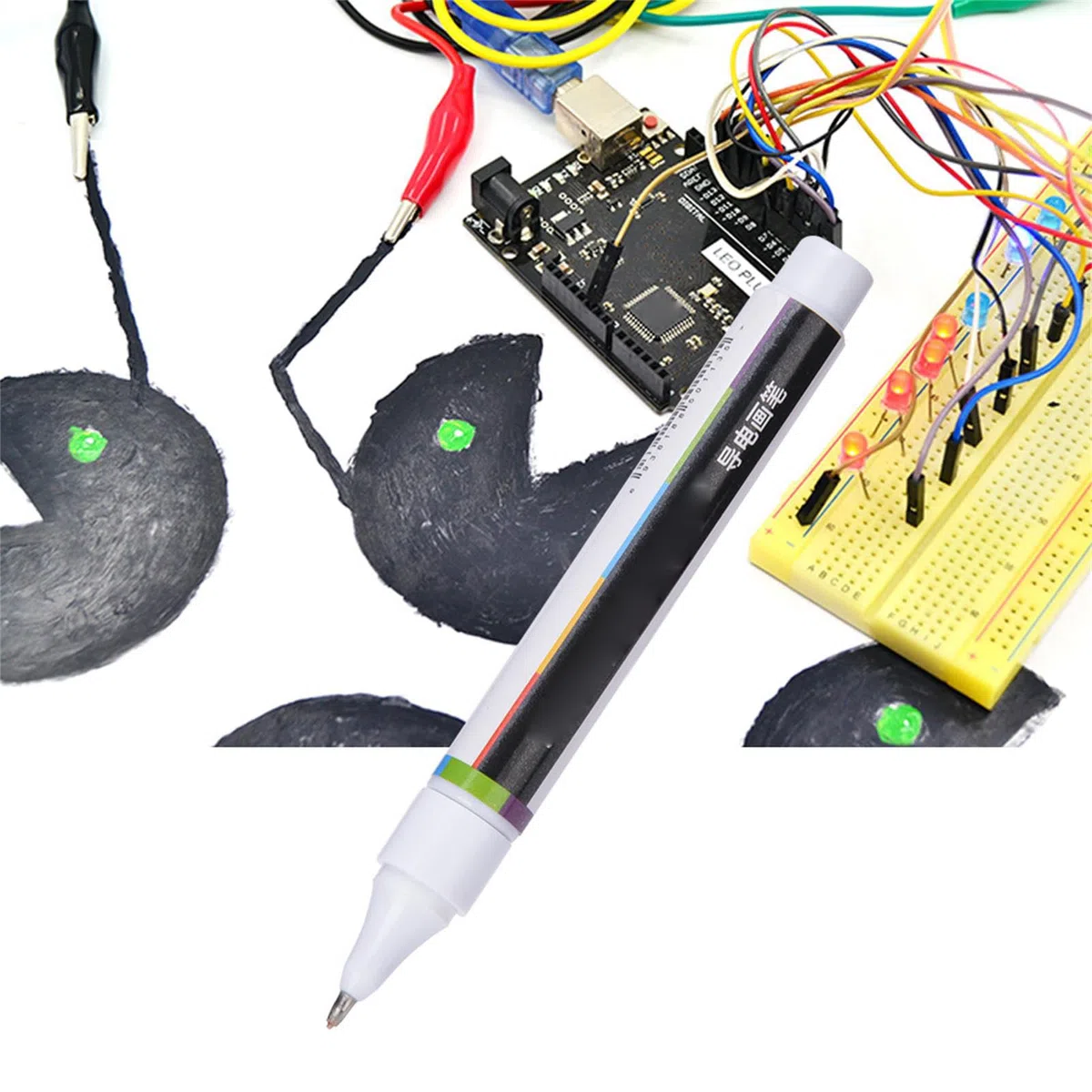 Penna per Vernice Conduttiva Penna Penna a Inchiostro Strumento di Riparazione di Circuiti Elettrici per la Creazione di Circuiti e Interruttori