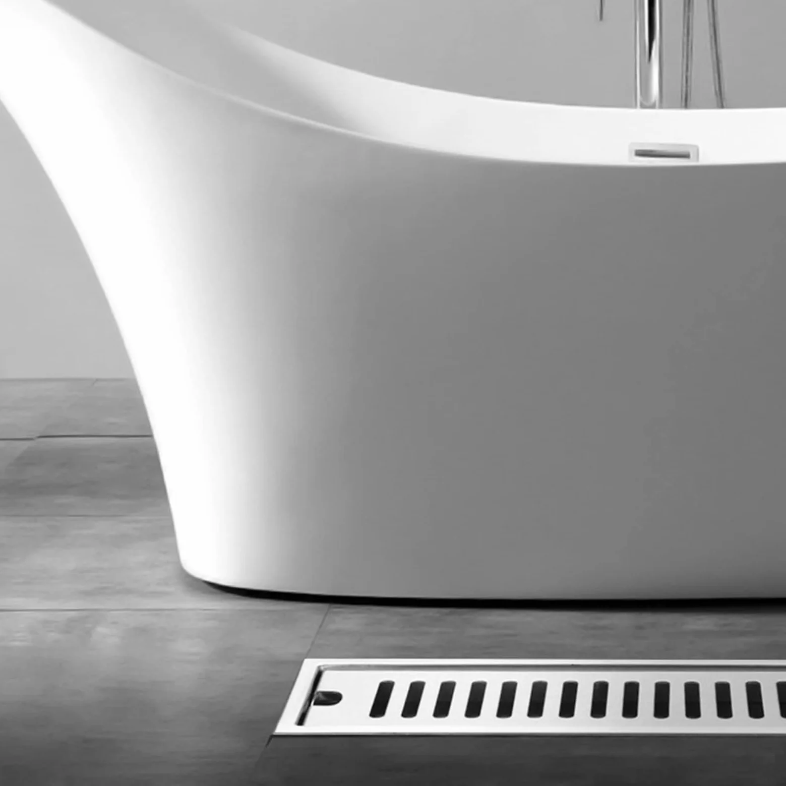 Tissting Scarico Doccia, Scarico a Pavimento Lungo Rettangolare in Acciaio Inossidabile con Filtro Antiodore, 30cm, Acciaio Inox, per Bagno, Cucina, Hotel, Ristorante