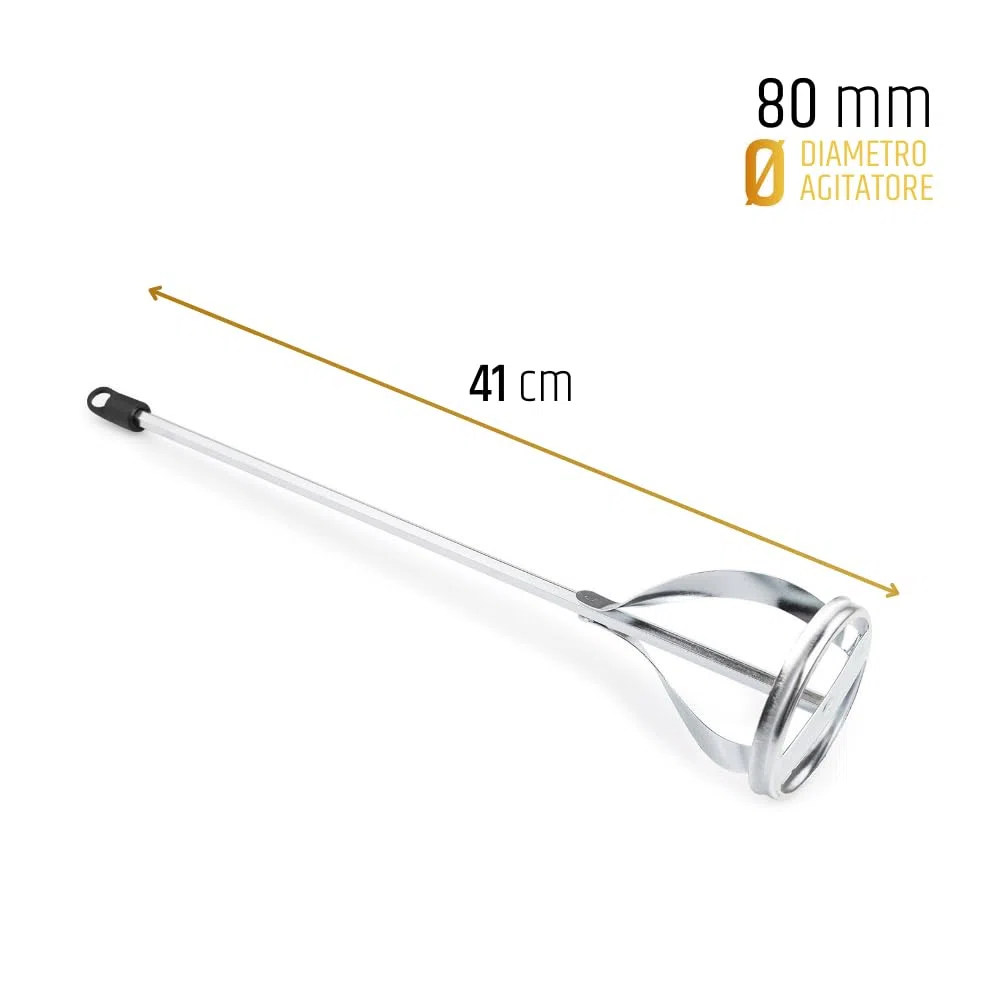 PENNELLIFICIO 2000 | Miscelatore Professionale a Elica per Intonaci, Vernice, Cemento, Resine, Stucco, Compatibile con Tutti i Trapani