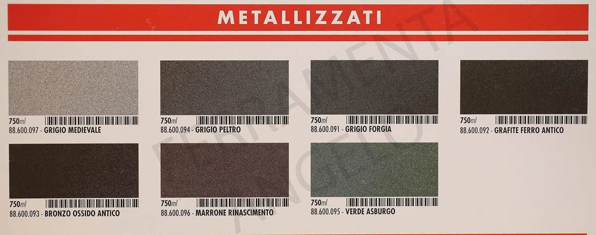 SARATOGA Vernice Gel Antiruggine Pronta All'Uso Senza Bisogno Di Trattamenti Preliminari, Latta Da 750 Ml Marrone Brunito Metallizz
