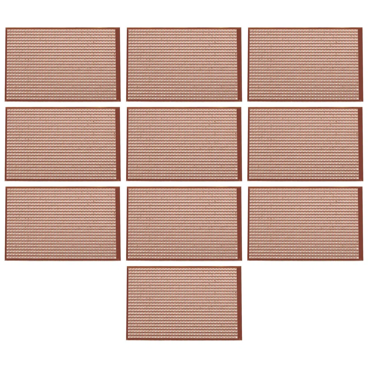 OTOTEC 10 Pezzi Scheda prototipo a faccia singola 64 mm x 95 mm PCB Scheda circuito in bachelite con foro a faccia singola per progetti elettronici di saldatura fai da te Circuito di prova pratico