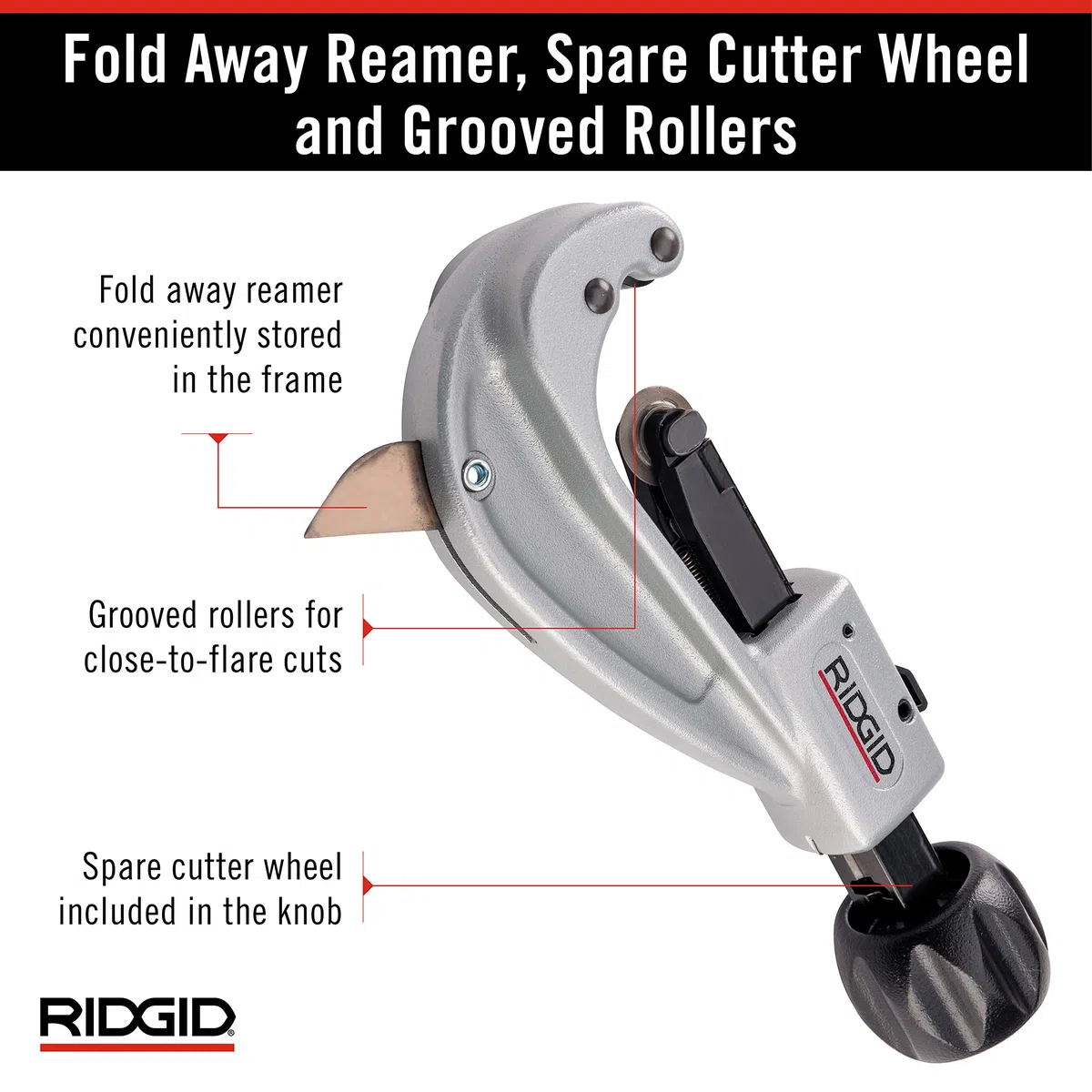 RIDGID 31632 Tagliatubi ad azione rapida modello 151, tagliatubi da 6 mm a 47,5 mm