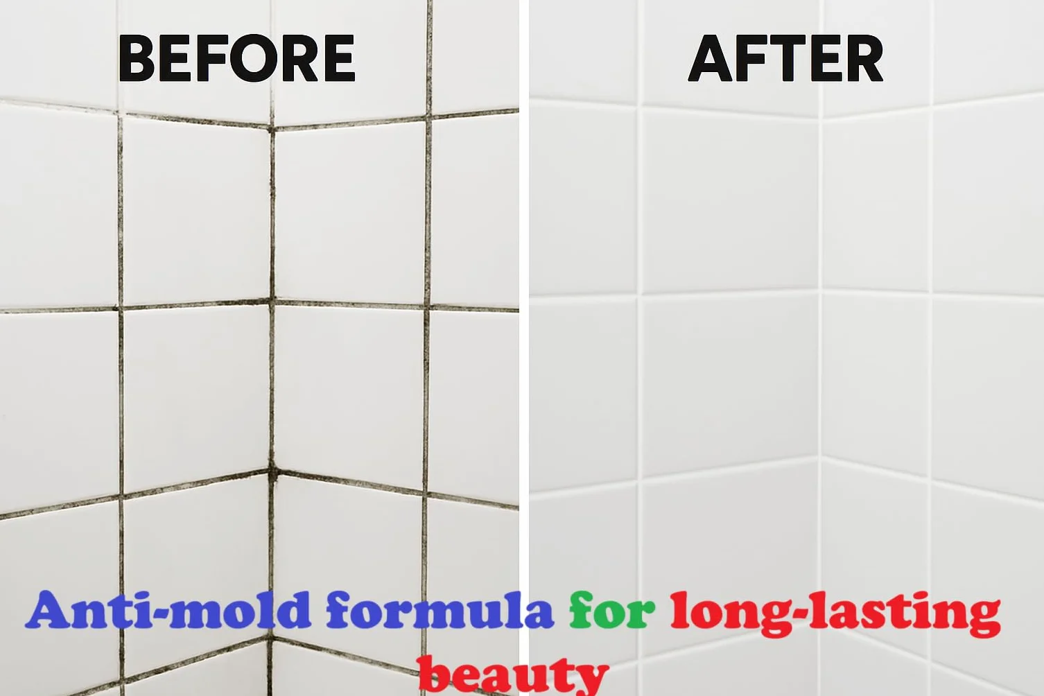 Kit Riparazione Fughe Piastrelle Bianco per Pavimenti e Pareti, 2x450g, ANTI-MUFFA Stucco per Piastrelle Bagno & Doccia Grout Repair Kit White Stucco per Fughe Pavimento, Sigillante per Malta