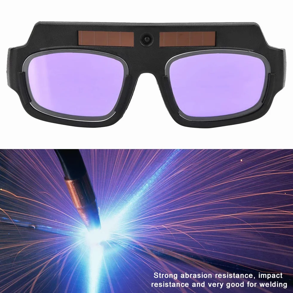 Occhiali per Saldatura Ad Oscuramento Automatico Solare Occhiali per Saldatura Elettrica Protettiva Occhiali per Saldatura Antiurto per Saldatura Ad Arco di Argon