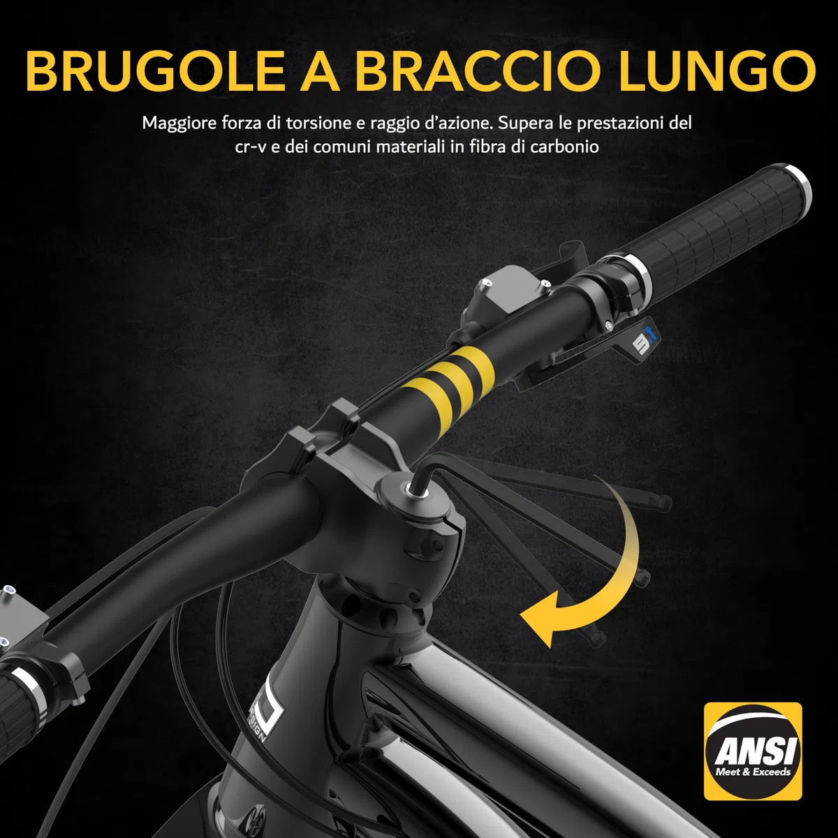LEXIVON Set Master di Chiavi a Brugola, 35 Brugole Lunghe con Testa a Sfera | Confezione da 3 Set di Punte Metriche, SAE e Torx, Lega di Acciaio S2 di Qualità Industriale (LX-131)