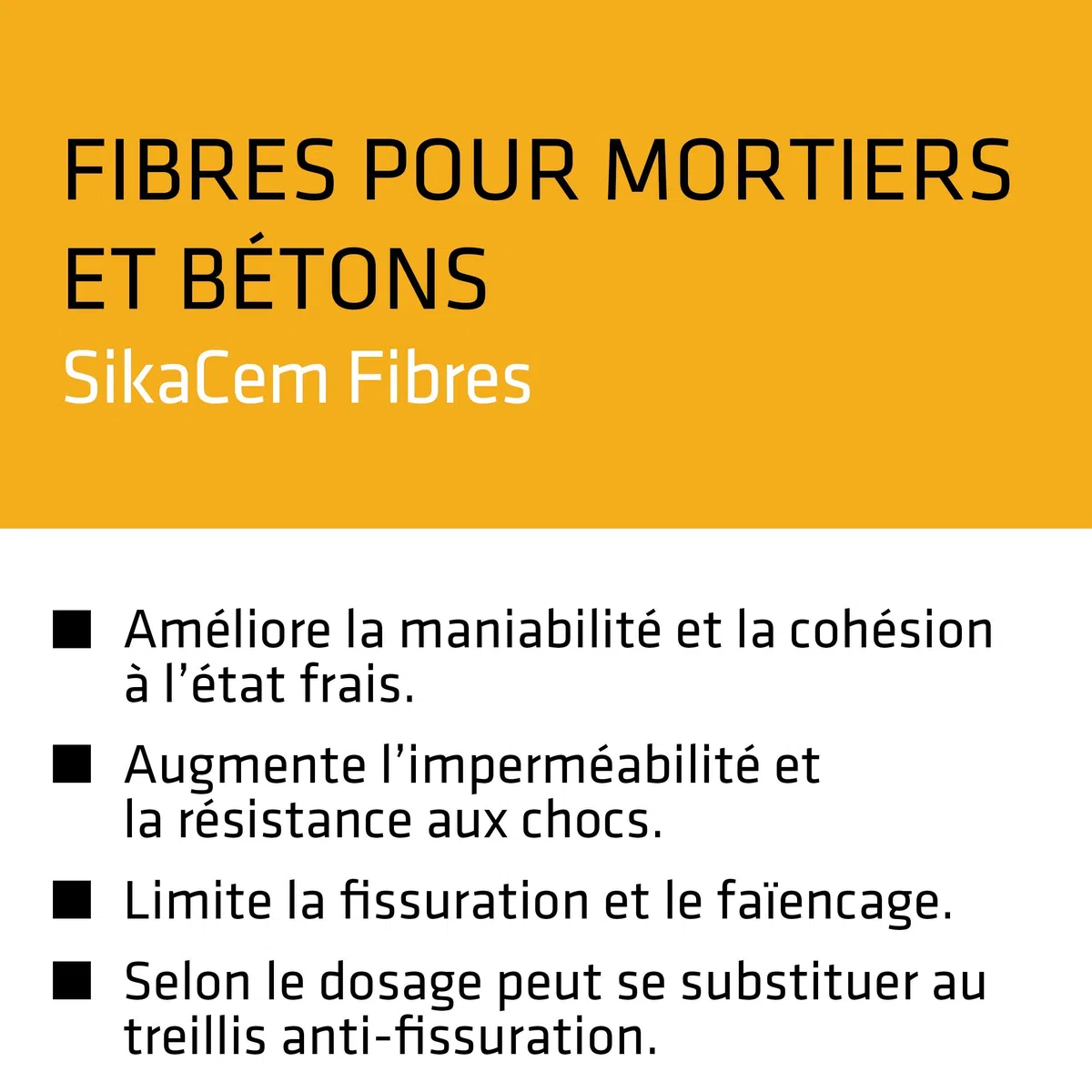 SIKA - Fibre sintetiche da 12 mm per microcalcestruzzo e calcestruzzo - SikaCem Fibre 12 Bianco - Limite la fessurazione - Aumenta l'impermeabilità e la resistenza agli urti - Pronto all'uso - 600 g