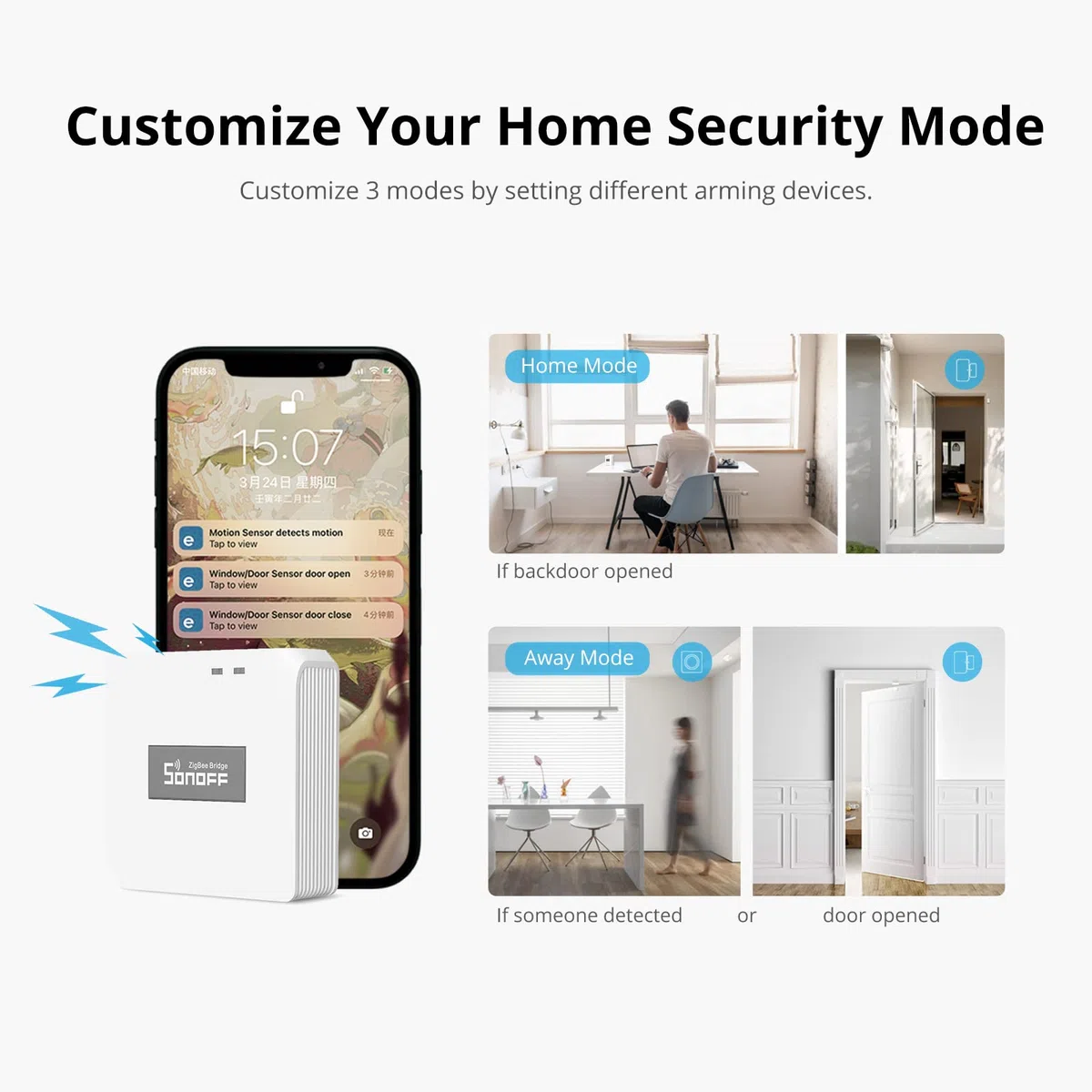 SONOFF Zigbee Hub, Hub Bridge Pro, ZB Bridge-P, Smart Zigbee Gatewaye e Wifi Supporto a Doppio Protocollo, Controllo APP e Gestione multi-Dispositivo